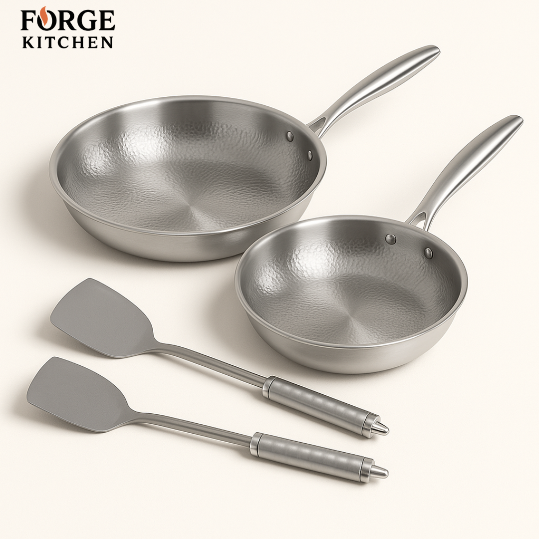 Forge Kitchen Titanium Double Pan Set